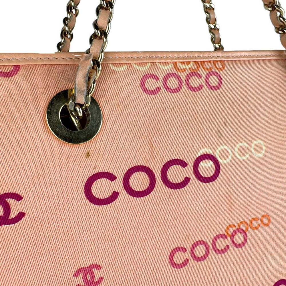 CHANEL Pink Canvas Bag - Picture 13 of 14